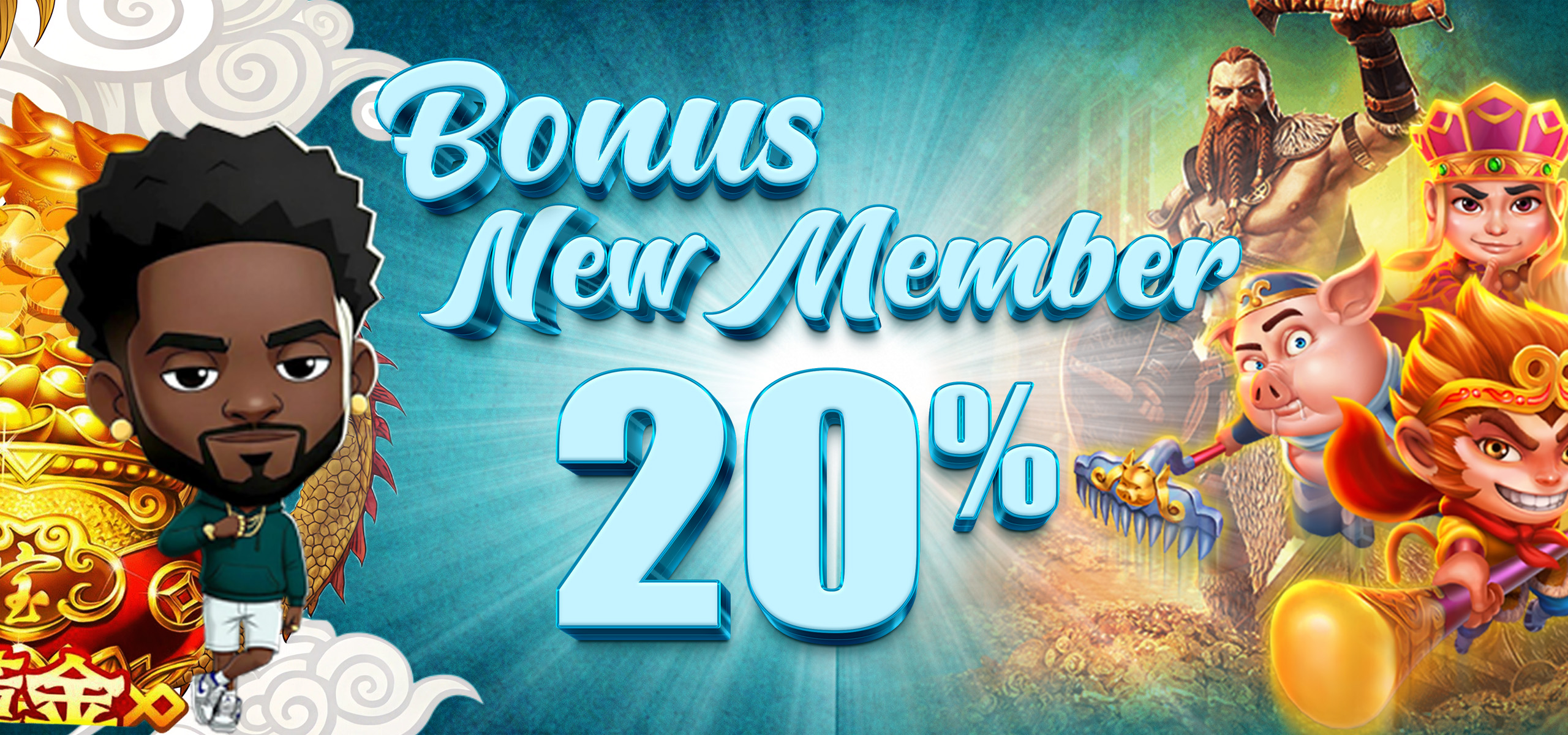 BONUS NEW MEMBER +20%
